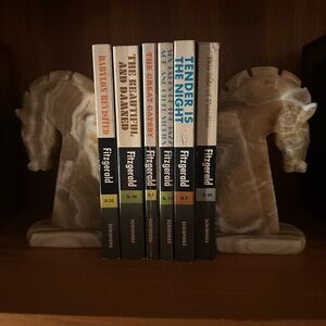 Fitzgerald Book Set with Horse Bookends